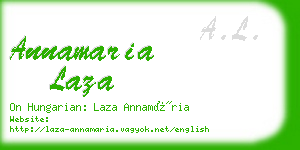 annamaria laza business card